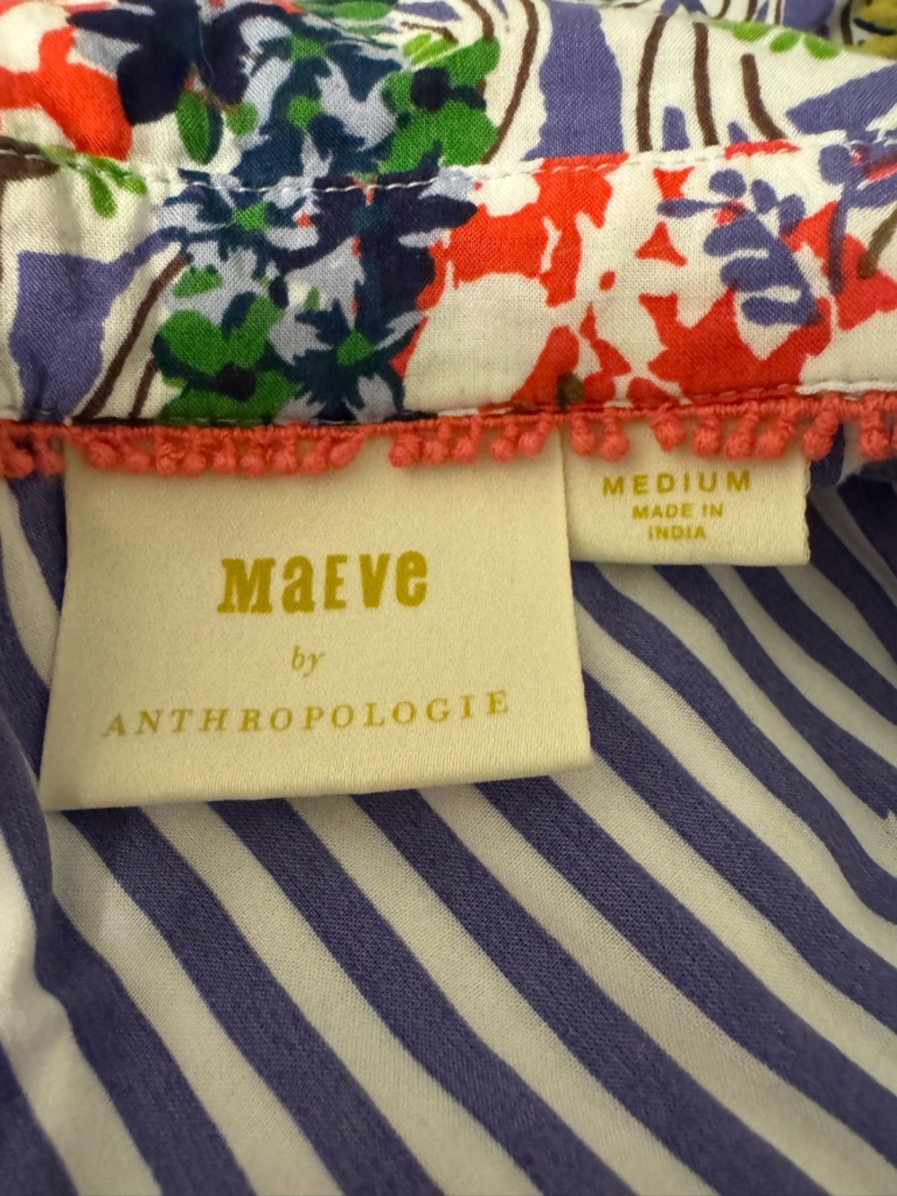 Mauve by Anthropologie Mixed-Print Blouse - Picture 3 of 4